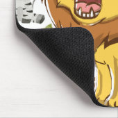 Rotierender Löwe und Tier Mousepad (Ecke)