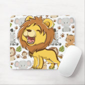Rotierender Löwe und Tier Mousepad (Mit Mouse)