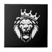 Rotierter Löwe mit Krone Fliese (Vorderseite)