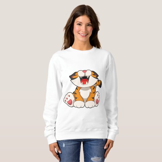 Rotiertiger Sweatshirt (Vorne ganz)