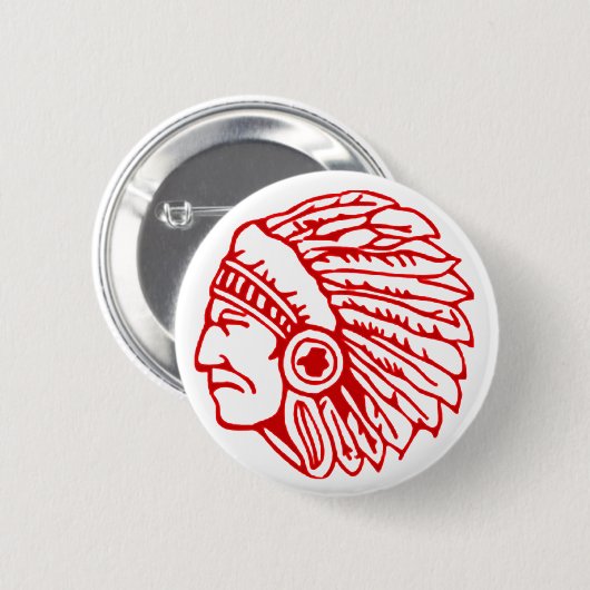 Rotindischer Roter Button (Vorne & Hinten)