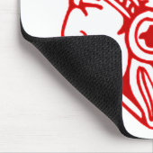 Rotindischer Roter Mousepad (Ecke)