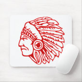 Rotindischer Roter Mousepad (Mit Mouse)