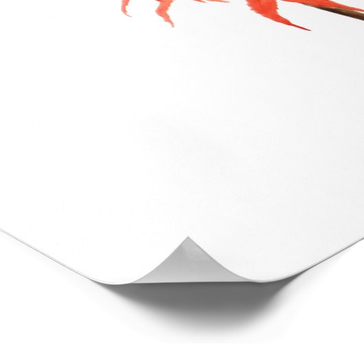 Rotjapanischer Zwergapfelbaum Poster (Ecke)