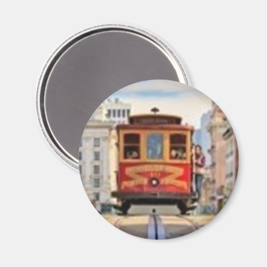 Rotkabelwagen Magnet (Vorderseite/Rückseite)