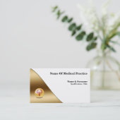 Rotkadukus Imitate Goldbanner Arzt Visitenkarte (Stehend Vorderseite)