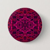 Rotkaleidoskopmuster Button (Vorderseite)