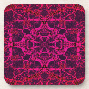 Rotkaleidoskopmuster Getränkeuntersetzer
