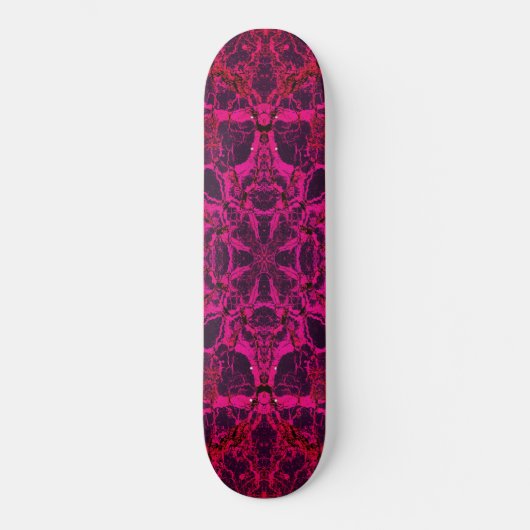 Rotkaleidoskopmuster Skateboard (Vorderseite)