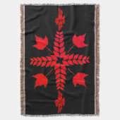 Rotkanadischer Ahorn Blätter Thunderbird Artwork Decke (Vorderseite Vertikal)