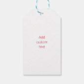 Rotkanadisches Ahornblatt 1. Juli  Geschenkanhänger (Rückseite)