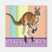 Rotkänguru Magnet (Vorne)