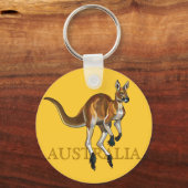 Rotkänguru Schlüsselanhänger (Vorderseite)