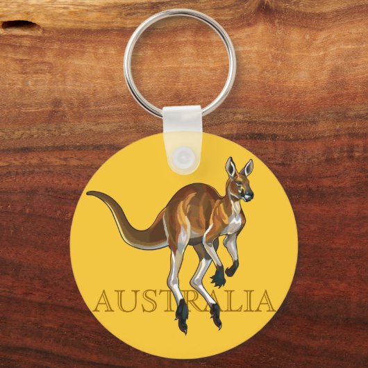 Rotkänguru Schlüsselanhänger (Vorderseite)