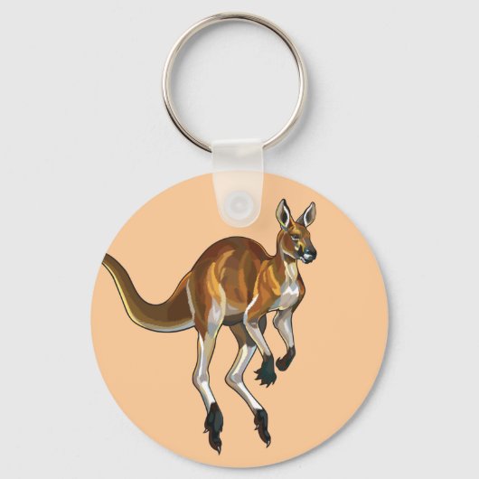Rotkänguru Schlüsselanhänger (Vorderseite)