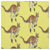 Rotkänguru Stoff (Muster)