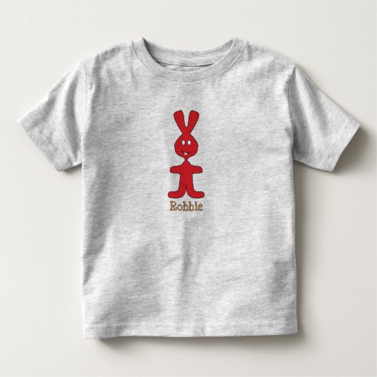 Rotkaninchen individuelle Name Kleinkind T-shirt (Vorderseite)