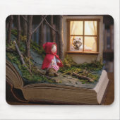 Rotkäppchen auf einer Buchseite Mousepad (Vorne)