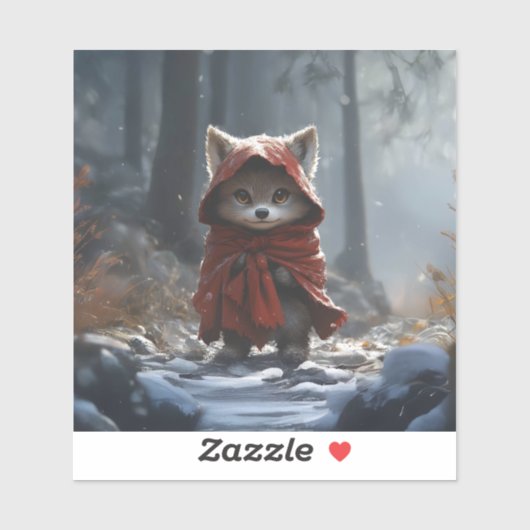 Rotkäppchen Aufkleber (Blatt)