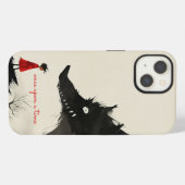 Rotkäppchen & der böse Wolf iPhone Hülle (Rückseite (Horizontal))