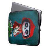 Rotkäppchen Dia de Los Muertos Little Laptopschutzhülle (Vorderseite Links)