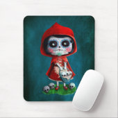 Rotkäppchen Dia de Los Muertos Little Mousepad (Mit Mouse)