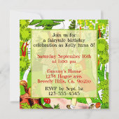 Rotkäppchen-Geburtstags-Besuch Einladung (Rückseite)