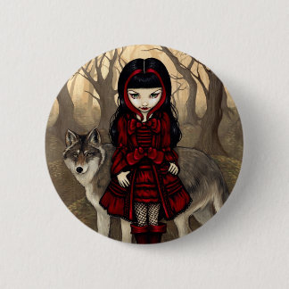 "Rotkäppchen im Herbst" Knopf Button
