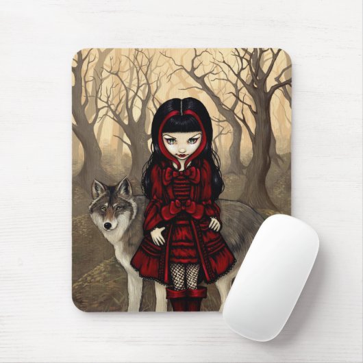 "Rotkäppchen im Herbst" Mousepad (Mit Mouse)