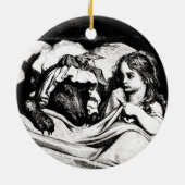 Rotkäppchen Keramikornament (Hinten)
