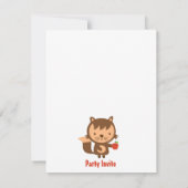 Rotkäppchen-Kindergeburtstag-Party Einladung (Rückseite)