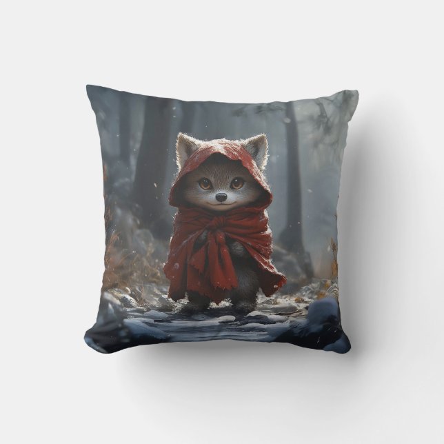 Rotkäppchen Kissen (Vorderseite)