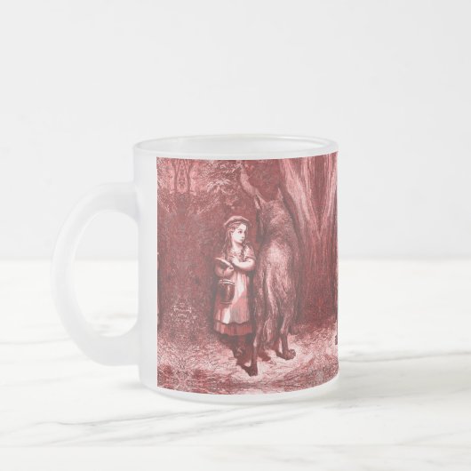Rotkäppchen – Little Red Riding Hood – Glühwein Mattglastasse (Links)