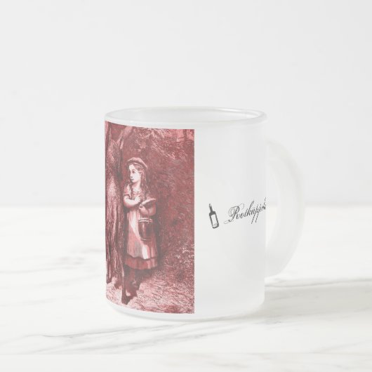 Rotkäppchen – Little Red Riding Hood – Glühwein Mattglastasse (VorderseiteRechts)