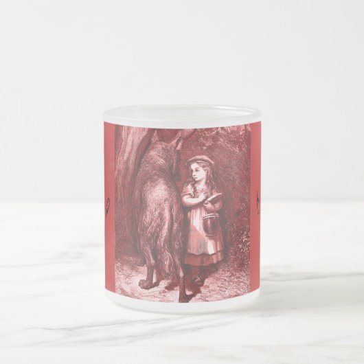 Rotkäppchen – Little Red Riding Hood – Glühwein Mattglastasse (Mittel)