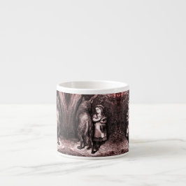 Rotkäppchen Little Red Riding Hood Grimm fairytale Espressotasse