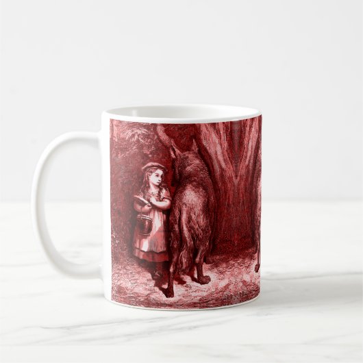 Rotkäppchen – Little Red Riding Hood – Grimm Kaffeetasse (Links)