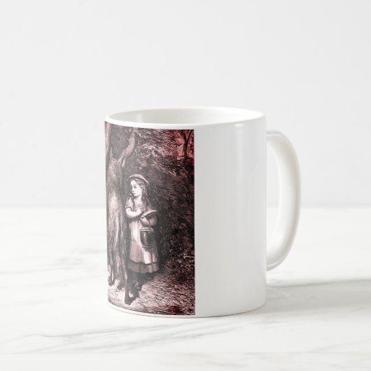 Rotkäppchen – Little Red Riding Hood – Grimm Kaffeetasse (VorderseiteRechts)