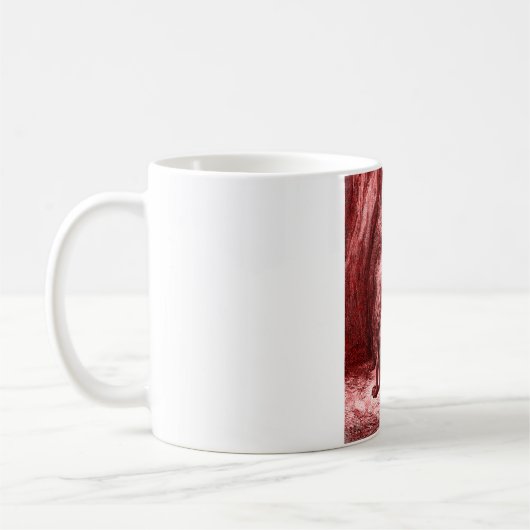 Rotkäppchen – Little Red Riding Hood – Grimm Kaffeetasse (Links)