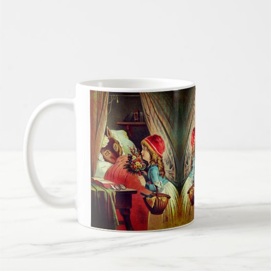 Rotkäppchen – Little Red Riding Hood – Grimm Kaffeetasse (Links)