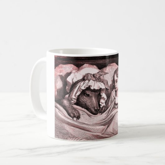 Rotkäppchen – Little Red Riding Hood – Grimm Kaffeetasse (Vorderseite Links)