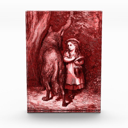 Rotkäppchen Little Red Riding Hood – Grimm Märchen Fotoblock (Vorderseite)