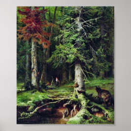 Rotkäppchen Little Red Riding Hood Grimm Märytale Poster