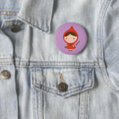 Rotkäppchen Märchen für Mädchen Button (Beispiel)