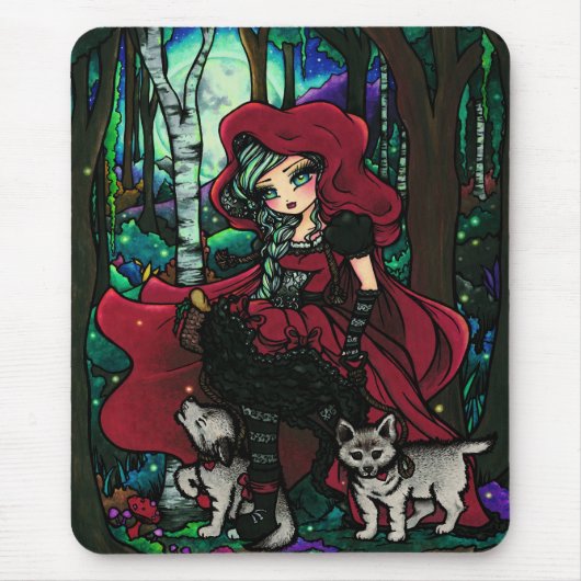 Rotkäppchen-Märchen Mousepad (Vorne)