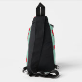 Rotkäppchen mit Wolf im Korb Crossbody Bag (Rückseite)
