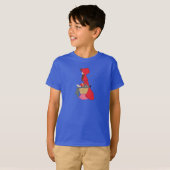 Rotkäppchen mit Wolf im Korb T-Shirt (Vorne ganz)