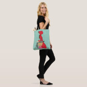 Rotkäppchen mit Wolf im Korb Tasche (Am Model)