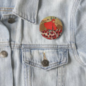Rotkäppchen pflückt Klatschmohn Knopf Button (Beispiel)