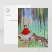 Rotkäppchen Postkarte (Vorne/Hinten)